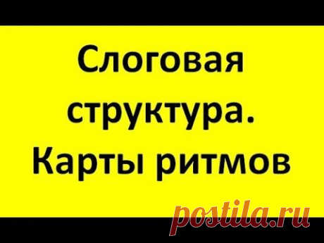 Слоговая структура. Наглядные пособия для коррекции слоговой структуры: карты ритмов зая коза и т.д. - YouTube