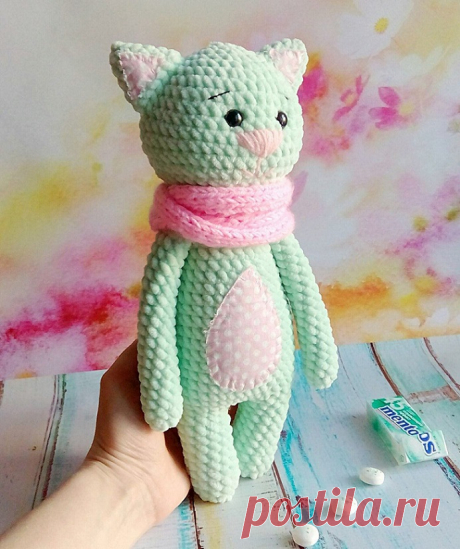 Котик Мякиш амигуруми: схема игрушки крючком | AmiguRoom