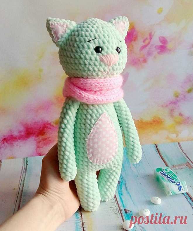 Котик Мякиш амигуруми: схема игрушки крючком | AmiguRoom