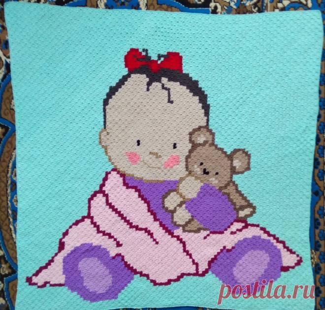 Вязаный плед Моя Бусинка Мастер класс | Татьянушка (Вяжу на заказ) | Яндекс Дзен