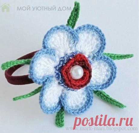 ​Вязаные цветы