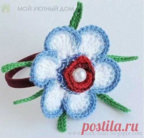 ​Вязаные цветы