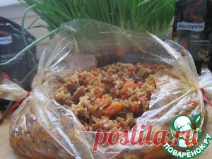 Плов в пакете - кулинарный рецепт