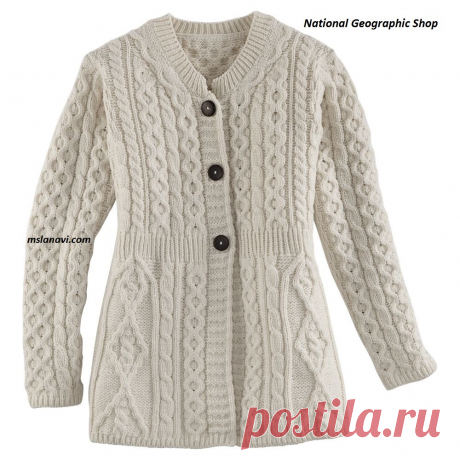 Кардиган от National Geographic Shop | Вяжем с Лана Ви