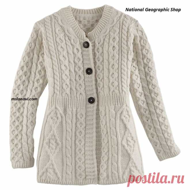 Кардиган от National Geographic Shop | Вяжем с Лана Ви