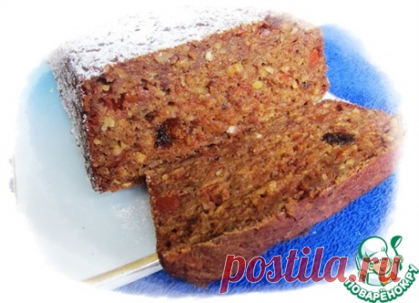 Яблочный кекс без яиц и масла
