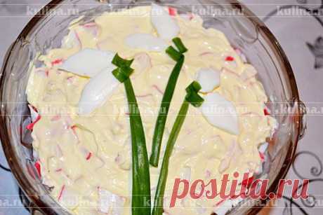 Салат с крабовыми палочками и яблоками – рецепт приготовления с фото от Kulina.Ru