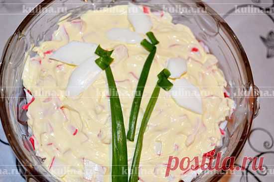 Салат с крабовыми палочками и яблоками – рецепт приготовления с фото от Kulina.Ru