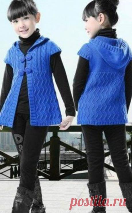 BLUE VEST FOR GIRLS