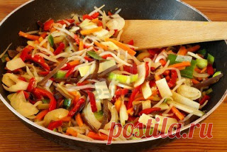 HOY EMPEZAMOS LA DIETA: SALTEADO DE VERDURAS CON POLLO