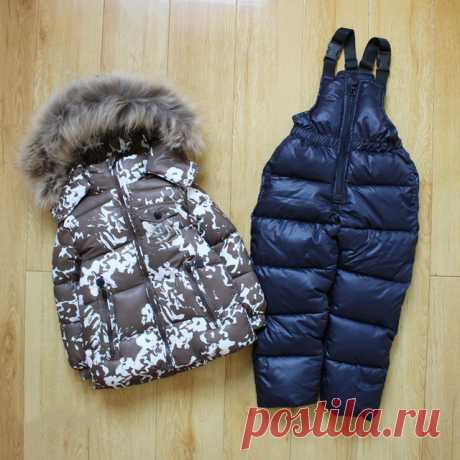 Детские зимние костюмы на возраст 1-6 лет на Алиэкспресс