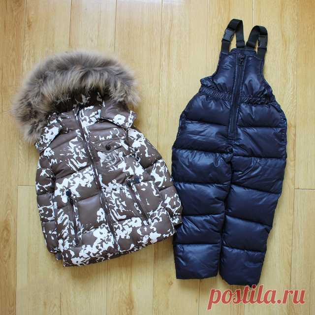 Детские зимние костюмы на возраст 1-6 лет на Алиэкспресс