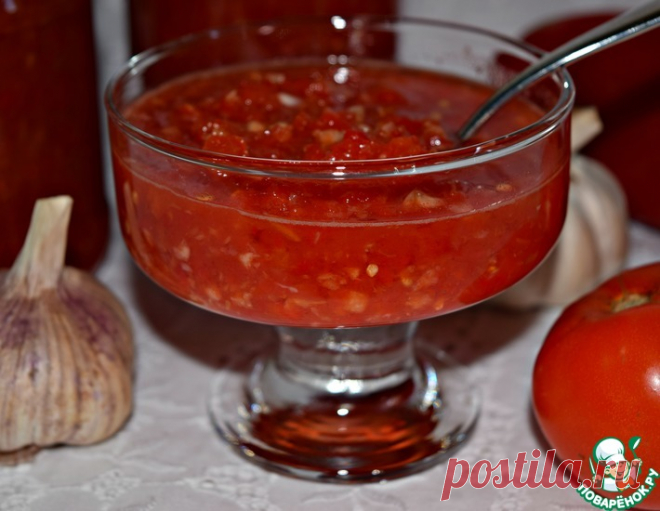 Острая сырая аджика – кулинарный рецепт