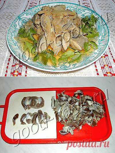 Хорошая кухня - острая закуска из куриных желудков. Кулинарная книга рецептов. Салаты, выпечка.