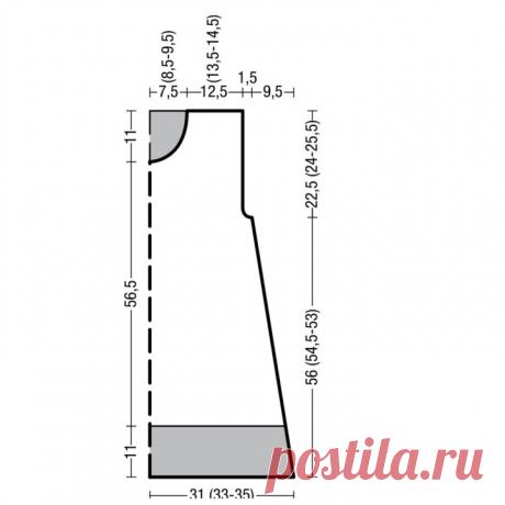 Sleeveless A silhouette with a long back free pattern