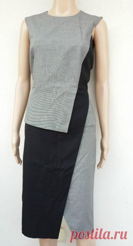 SPORTMAX by  MAX MARA Gray/Black Dress ,size 8 USA,10 GB,38 D,42 I, 40 F NEW ARR  | eBay SPORTMAX by MAX MARA. LABEL CUT(from Max Mara outlet). 10 GB. This grey sleeveless dress has a single asymmetric top panel. Gray and Black Dress. this beautiful dress is both sleek and modern. from the waist with a black panel pleat waist detail. | eBay!
