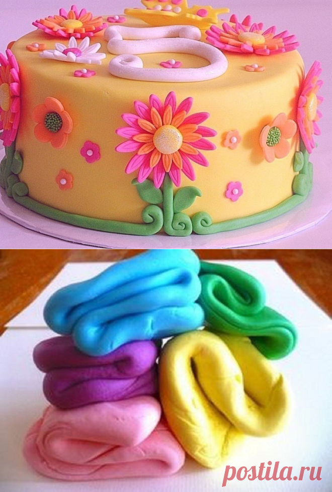 САХАРНАЯ КУЛИНАРНАЯ МАСТИКА ДЛЯ ЦВЕТОВ И ДРУГИХ УКРАШЕНИЙ.