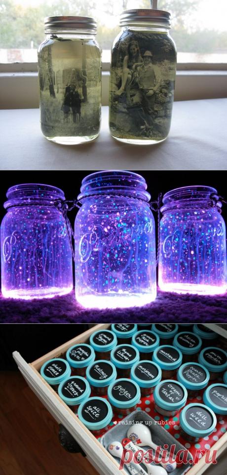 Идеи применения стеклянных банок