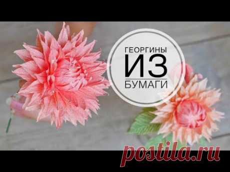 ГЕОРГИНЫ  для букетов / Бумажная флористика / DIY TSVORIC