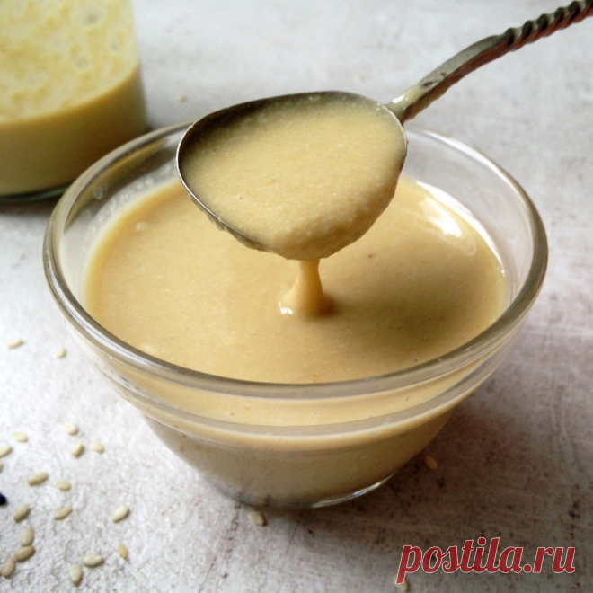 Соус из мисо с тхиной и имбирем