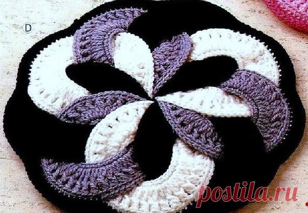 Японские коврики крючком со схемами