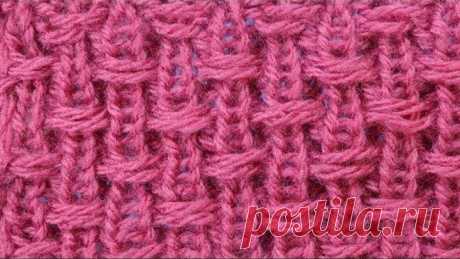 Такой простой и необычный эффект Узор вязания спицами Knitting stitch 62