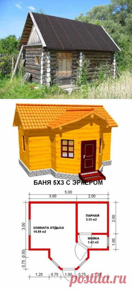 Баня своими руками: Проект, Строительство, Отделка | Своими руками