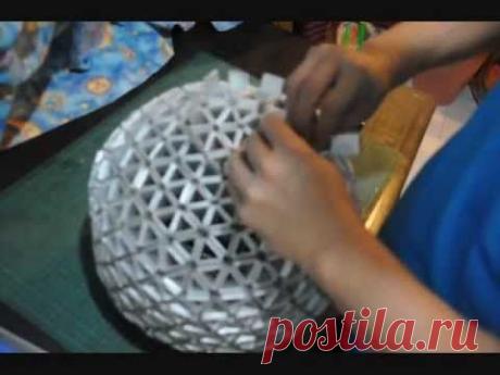 How To Make Your Own Spherical TetraLamp Shade ( Part 2 of 2 ) - YouTube