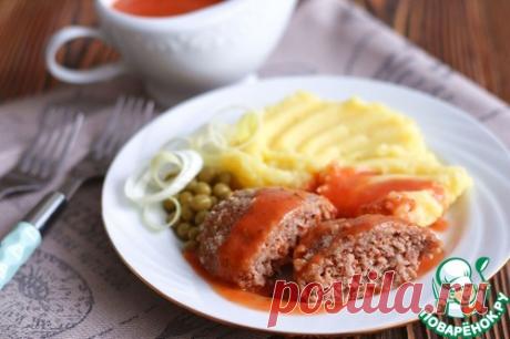 Котлеты с овощами под красным соусом – кулинарный рецепт