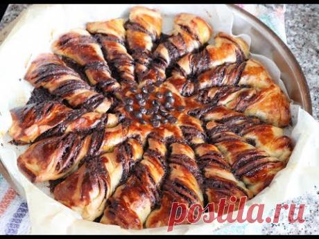 Безумно вкусная Турецкая выпечка с начинкой/Burgu Çörek Tarifi