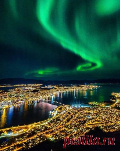 северное сияние. норвегия 💚
