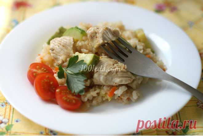 Рисовая каша с куриной грудкой и овощами в мультиварке: рецепт с пошаговым фото - Каша в мультиварке от 1001 ЕДА