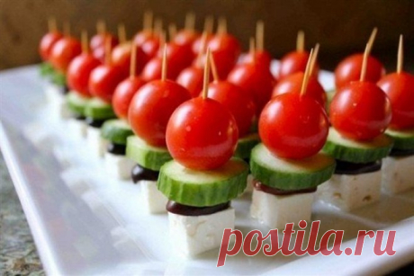 Греческие шпажки с сыром фета, рецепт — Вкусо.ру