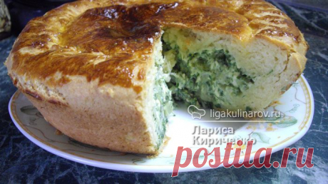 Пирог &quot;Закусочный&quot; с плавленным сыром, рецепт пошаговый от Лиги Кулинаров. Рецепт пирога &quot;Закусочного&quot; с плавленным сыром, рецепты Лиги Кулинаров.