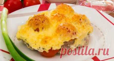 Свинина с помидорами, запеченные в сливках | Четыре вкуса