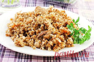Гречка с мясом в мультиварке - пошаговый фото рецепт приготовления
