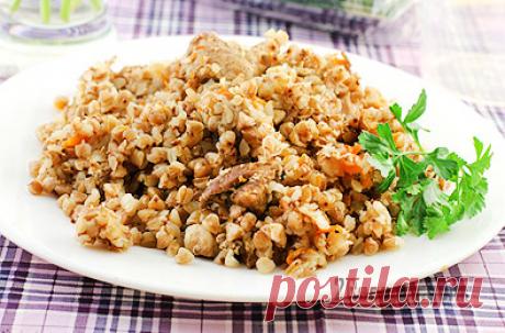 Гречка с мясом в мультиварке - пошаговый фото рецепт приготовления