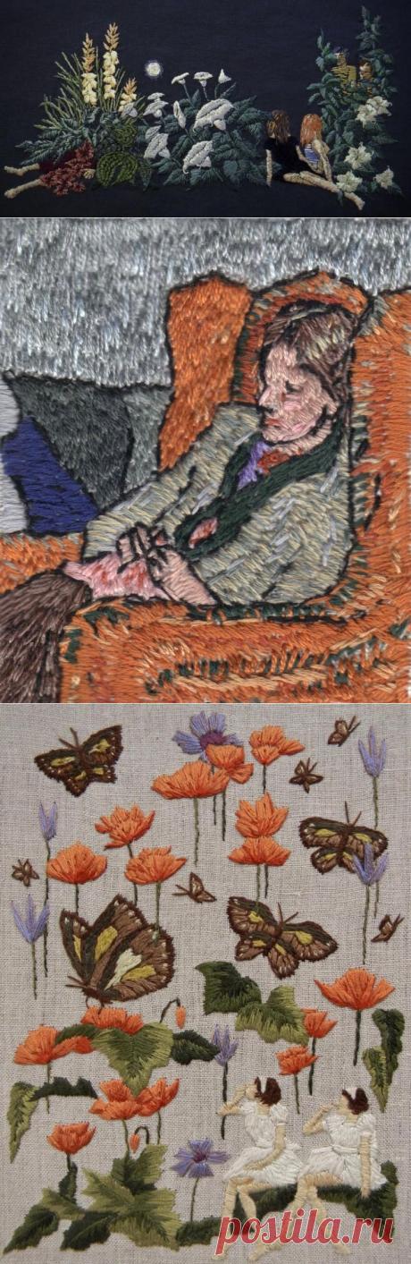 Сокровенные миры в удивительных вышивках Мишель Королевство / Surfingbird - проводи время с пользой для себя!