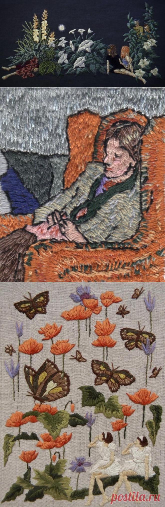 Сокровенные миры в удивительных вышивках Мишель Королевство / Surfingbird - проводи время с пользой для себя!