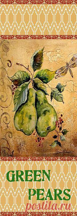 Fresh Pears Print by Jean Plout