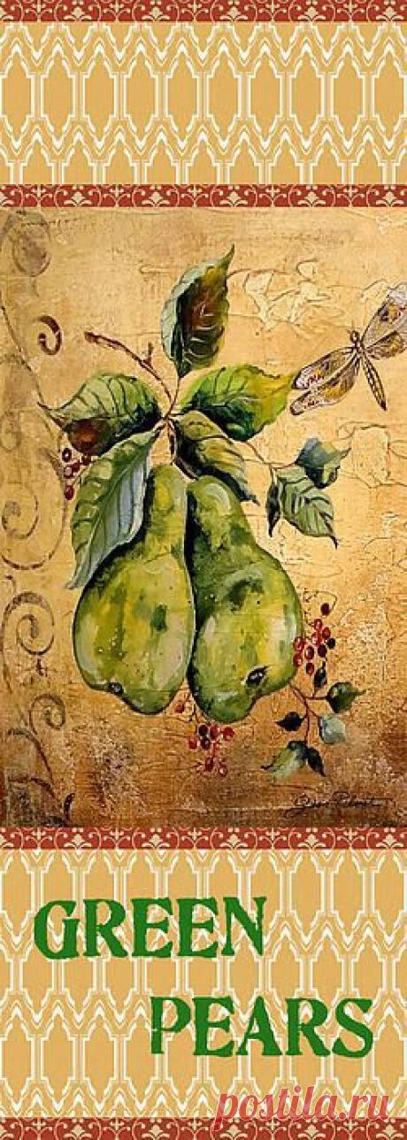 Fresh Pears Print by Jean Plout