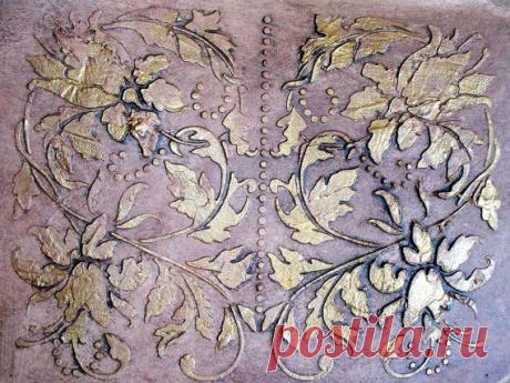 Large Plaster Stencil Antoinette Panel Wall от ElegantStencils