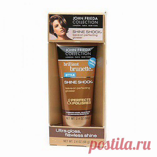Знаменитая линия по уходу за волосами John Frieda предлагает брюнеткам побаловать свои волосы средством для придания блеска Shine Shock по супер-цене.
Купить за 277 рублей