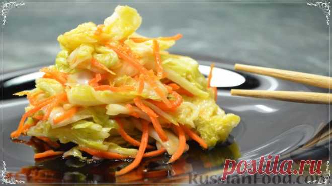 Рецепт: Маринованная пекинская капуста (быстро и просто) на RussianFood.com