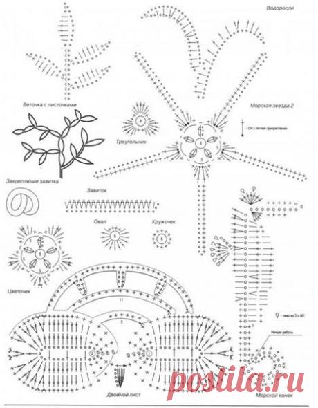 морские обитатели крючком - Поиск в Google