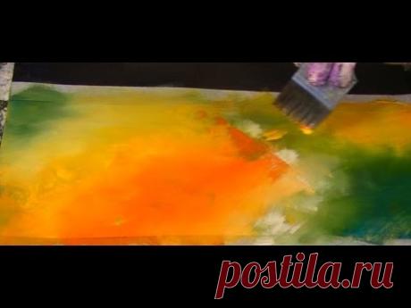 Blending Colours, Acrylfarbe verblenden, Tutorial