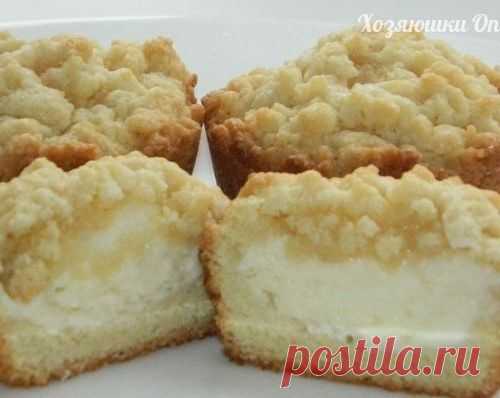 Тертые кексы с начинкой