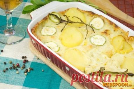 Картофельная запеканка с кабачками