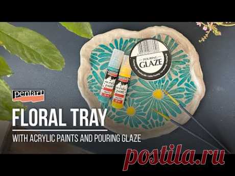Floral tray // Virágos tál