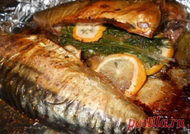 Готовлю рыбу так, что она получается вкуснее любых шашлыков. Для этого я беру скумбрию, лимон и сливочное масло